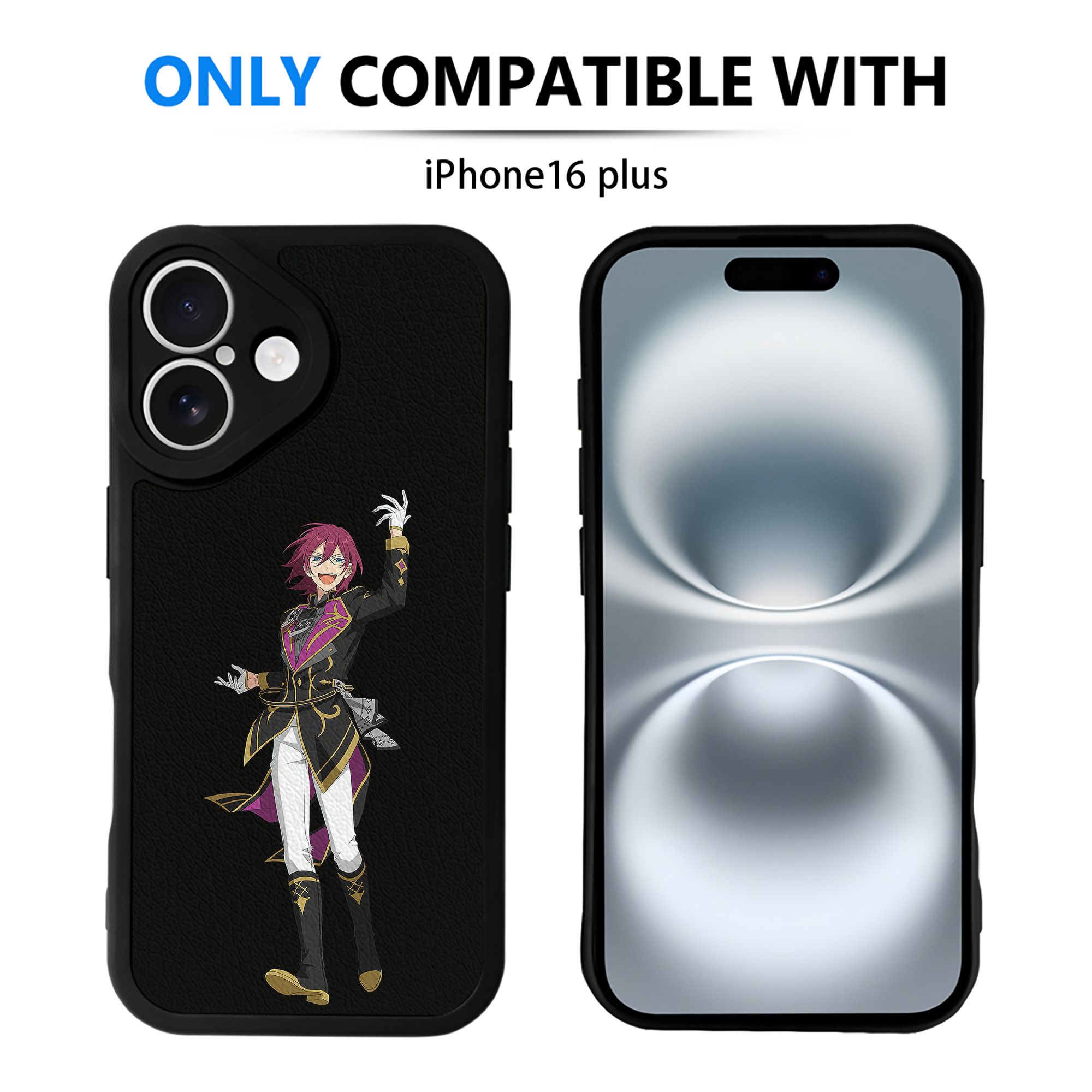 （画像用） あんさんぶるスターズ! Ensemble Stars 【iPhone 16シリーズ対応】シリコンスマホケース（レザー調） 材質：シリコン